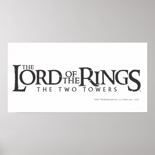 DIE LORD DES RINGS-Horizontallogos Poster (Vorne)