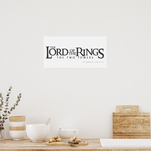 DIE LORD DES RINGS-Horizontallogos Poster (Küche)