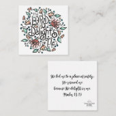 Die LORD-Freude auf der Karte (Vorne/Hinten)