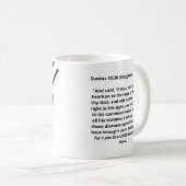 Die LORD ist meine Heilerbibel Verse mit schwarzem Kaffeetasse (VorderseiteRechts)
