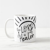 Die LORD ist meine Heilerbibel Verse mit schwarzem Kaffeetasse (Links)