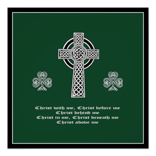 Die Lorica des Heiligen Patrick Gebet (kurz) Poster (Vorderseite)