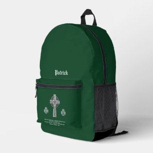 Die Lorica von Saint Patrick Gebet (kurz) Sling B Bedruckter Rucksack