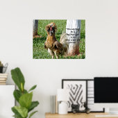 Die Lösung für einen schlechten Spaß Poster (Heimbüro)