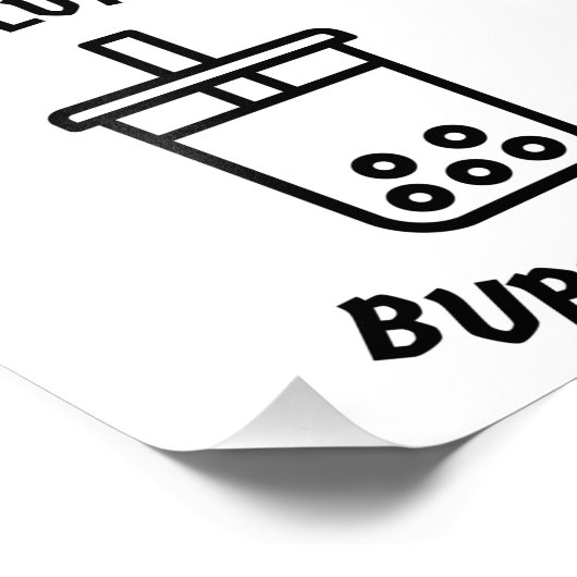 Die Lösung ist der Bubeltee Fotodruck (Ecke)