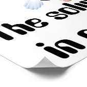 Die Lösung liegt in unseren Händen Poster (Ecke)