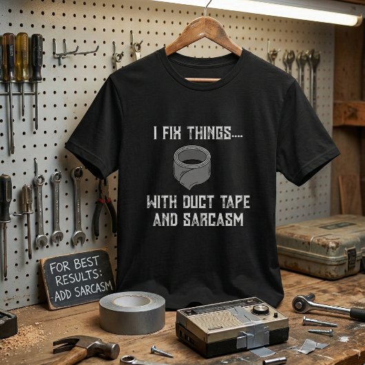 Die Lösung von Lebensproblemen - Funny Handyman T-Shirt