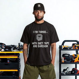 Die Lösung von Lebensproblemen - Funny Handyman T-Shirt