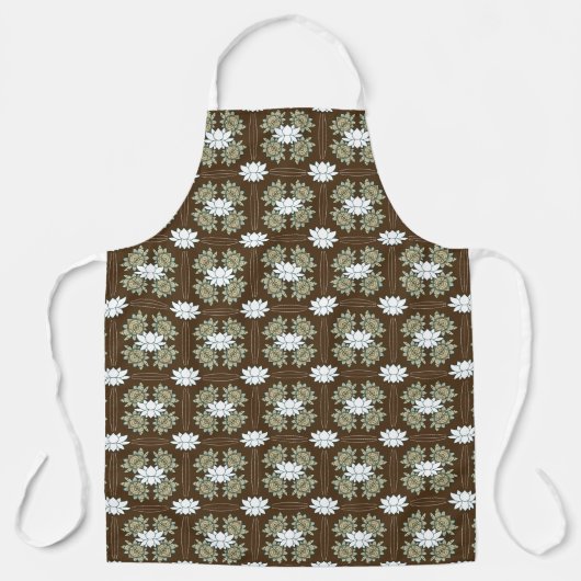 Die Lotus All-over-Print-Schürze Schürze (Vorderseite)