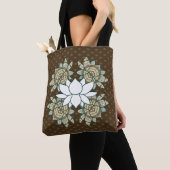 Die Lotus All-Over-Print-Tasche Tasche (Von Nahem)