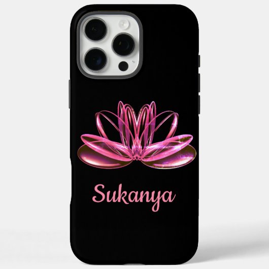 Die Lotus-Blume personalisiert Case-Mate iPhone Hülle (Rückseite)