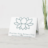 Die Lotus Card Dankeskarte (Rückseite)