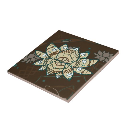 Die Lotus-Fliese Fliese (Seite)