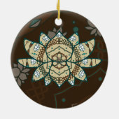 Die Lotus-Ornament Keramikornament (Hinten)