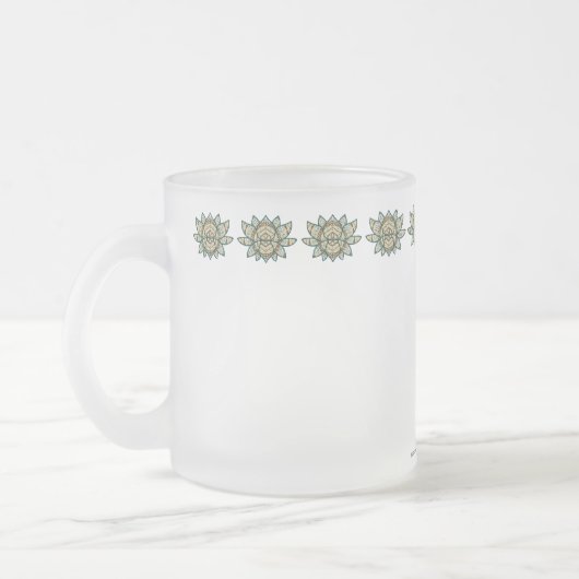 Die Lotus-Tasse Mattglastasse (Links)