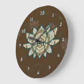 Die Lotus-Uhr Große Wanduhr (Winkel)