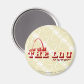 Die Lou St. Louis Vertretung Magnet (Vorderseite/Rückseite)