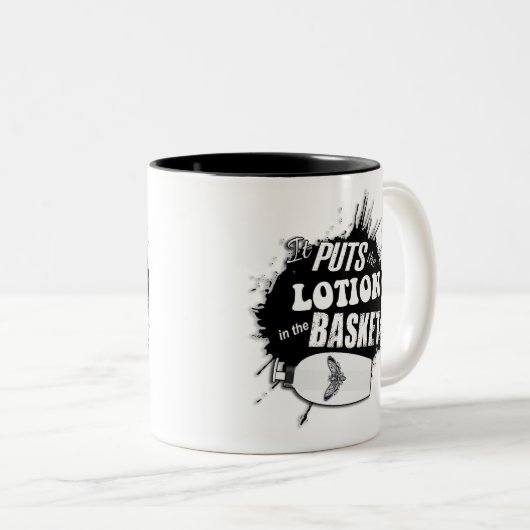 Die Lounge im Korb Zweifarbige Tasse (VorderseiteRechts)