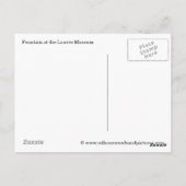 Die Louvre Fountain Postcard Postkarte (Rückseite)