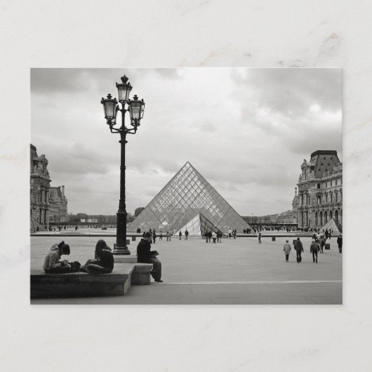 Die Louvre Glass Pyramid Postcard Postkarte (Vorderseite)