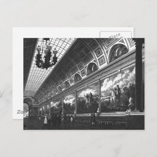 DIE LOUVRE POSTKARTE (Vorne/Hinten)