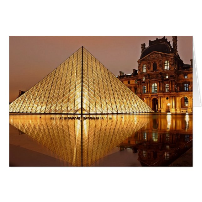Die Louvre-Pyramide im Hof des Louvre (Vorderseite (Horizontal))