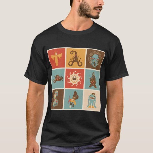 Die Lovecraftian Quadrate T-Shirt (Vorderseite)