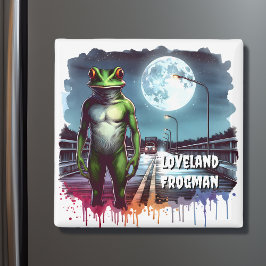 Die Loveland Frogman | Ohio Cryptid Magnet