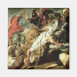 Die Löwe-Jagd, 1621 Magnet