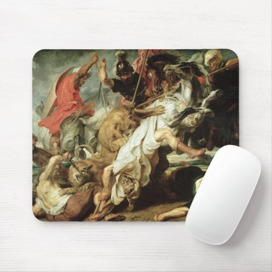 Die Löwe-Jagd, 1621 Mousepad (Mit Mouse)