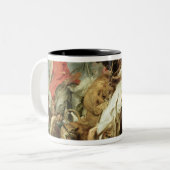 Die Löwe-Jagd, 1621 Zweifarbige Tasse (Vorderseite Links)
