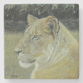 "Die Löwe-Königin-" Stein-Untersetzer Steinuntersetzer