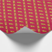 Die Löwen Englands Geschenkpapier (Ecke)