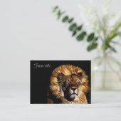 Die Löwen schlafen Visitenkarte (Stehend Vorderseite)