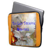 Die Löwen triumphieren die Laptop-Blätter Laptopschutzhülle (Vorderseite Links)