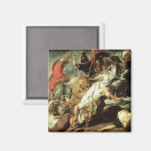 Die Löwenjagd, 1621 Magnet (Vorderseite/Rückseite)