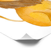 Die Löwenkönighand zeichnete Fotodruck (Ecke)