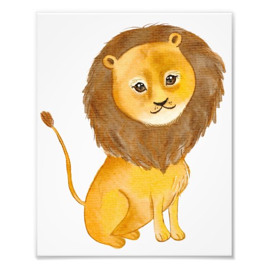 Die Löwenkönighand zeichnete Fotodruck (Vorne)