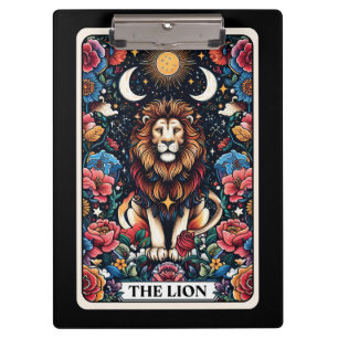 Die Löwentarotkarte – Kraft Major Arcana Klemmbrett