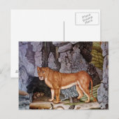 Die Löwin (1832) Postkarte (Vorne/Hinten)