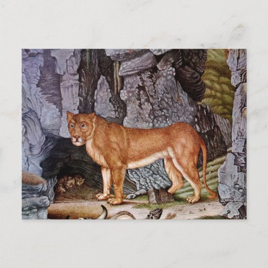 Die Löwin (1832) Postkarte (Vorderseite)