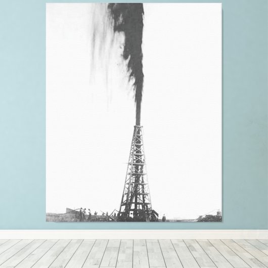 Die Lucas Gusher Leinwanddruck (Insitu (Holzboden))