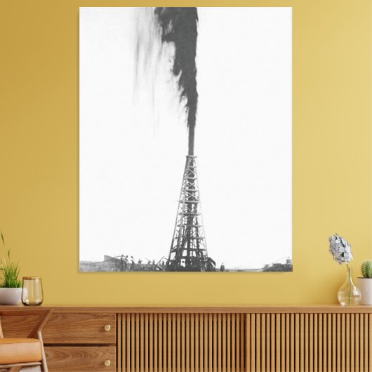 Die Lucas Gusher Leinwanddruck (Insitu (Wohnzimmer))