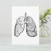 'Die Luft nehmen' - 12x18-Kartendruck Dankeskarte (Stehend Vorderseite)