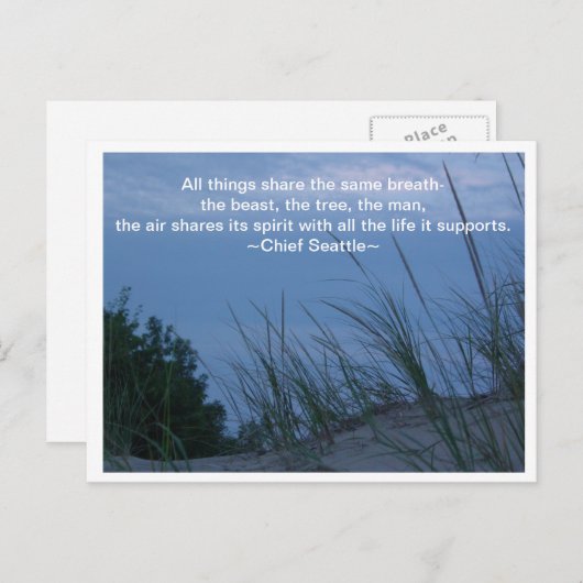 Die Luft Postkarte (Vorne/Hinten)