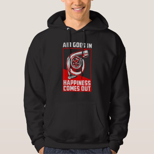 Die Luft wird glücklich, wenn Turbo Car Racing läu Hoodie (Vorderseite)