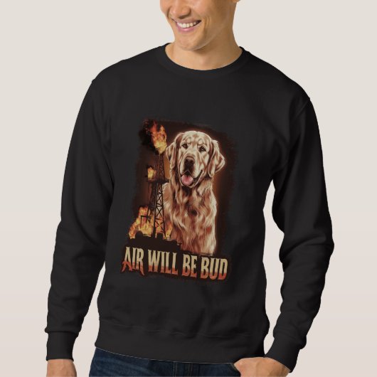 Die Luft wird von Hundefressen gekocht Sweatshirt (Vorderseite)