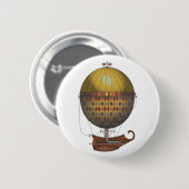 Die Luftschiff Nautisme Steampunk Flugmaschine Button (Vorne & Hinten)