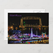 Die Luftseilbrücke und Bentleyville Minnesota Postkarte (Vorne/Hinten)