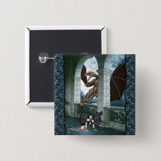 Die Lüge des Drachen Button (Vorne & Hinten)